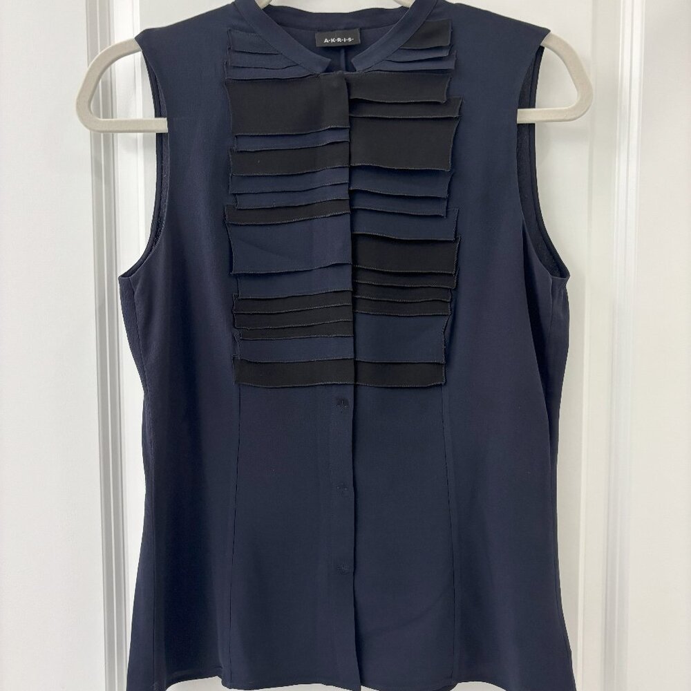 Akris Silk Blouse Size 4-6